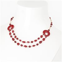 Collier Rosso Prezioso Femme Maxi Doodle in Bronze Quarzo idrotermale 20268WOBL - 20268WOBL